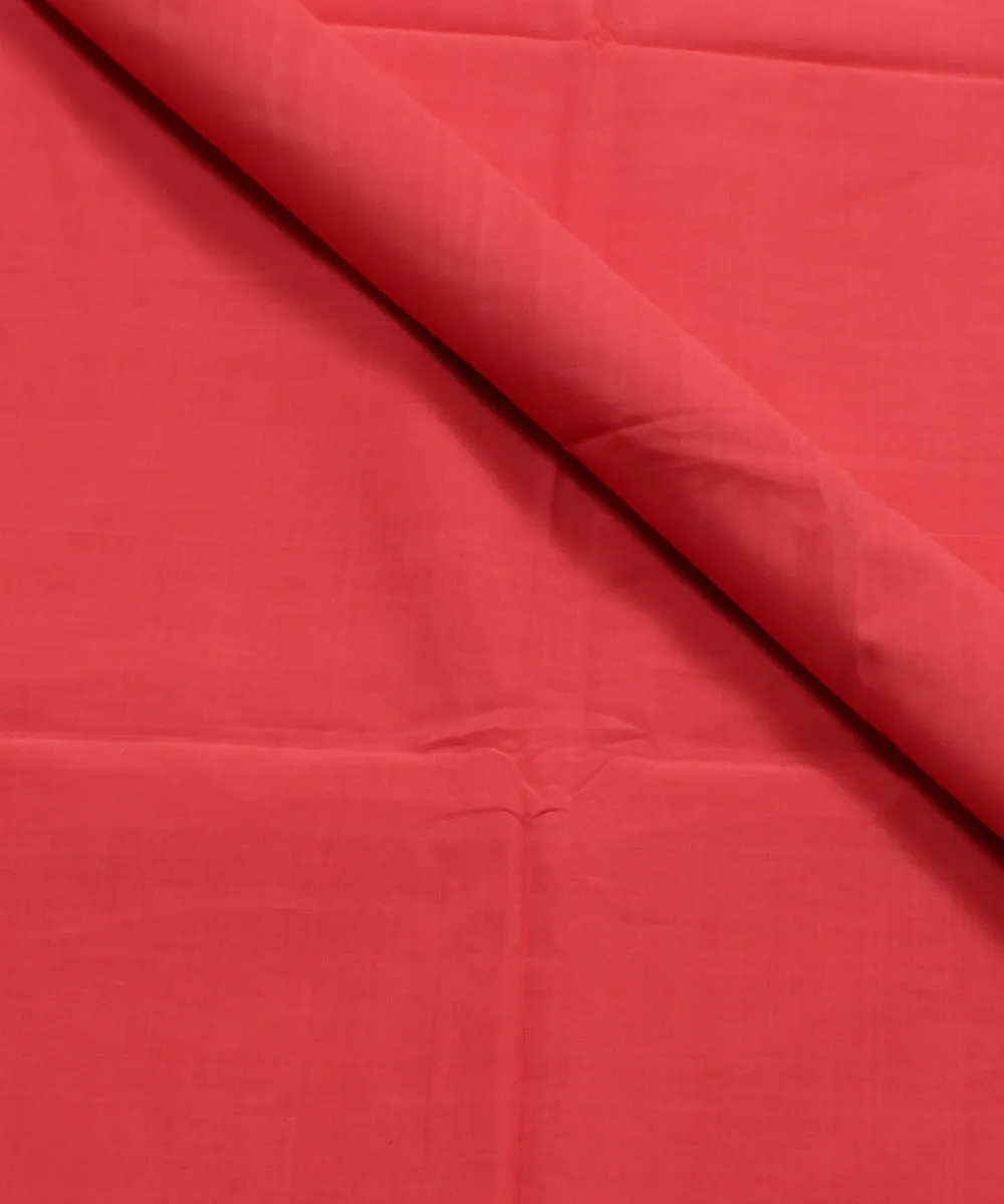 0.74m Light Pink Mangalagiri Handloom Cotton Fabric