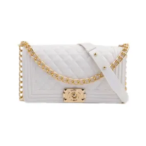 1027 - WHITE JELLY PURSE (LARGE)