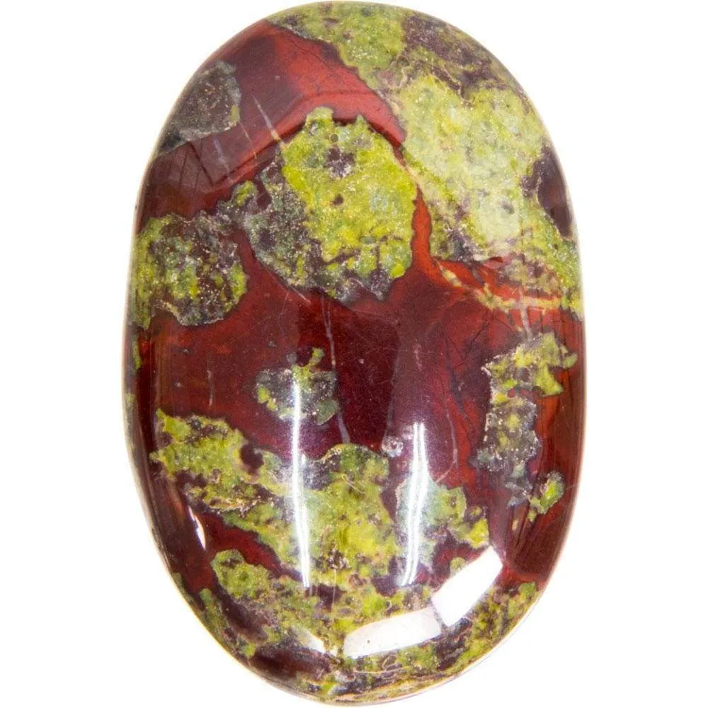 1.75" Palm Stone - Dragon Blood Jasper