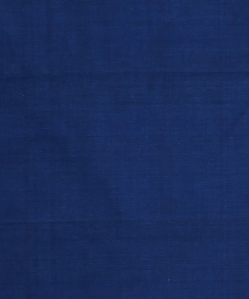 1m Dark Blue Mangalagiri Handloom Cotton Fabric