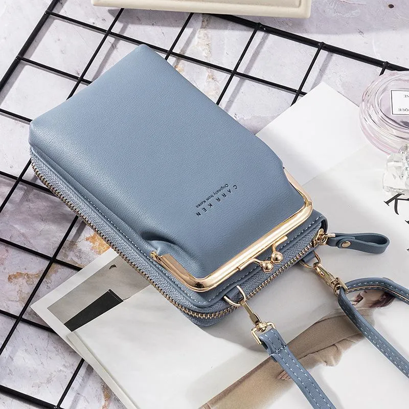 2020 New Fashion Women Phone Bag Solid Crossbody Bag