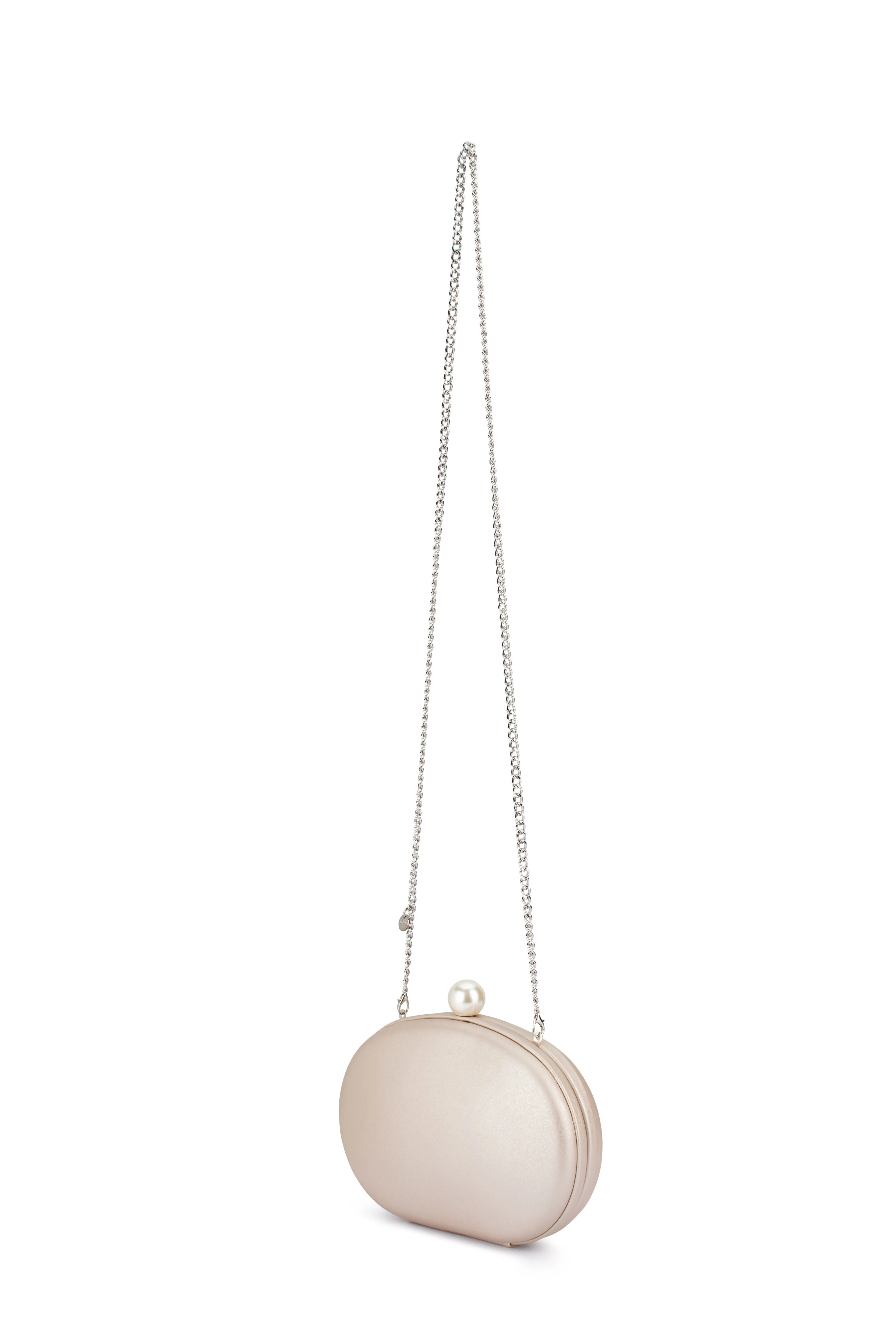 Abigail Pearl Handle Bag (Champagne)