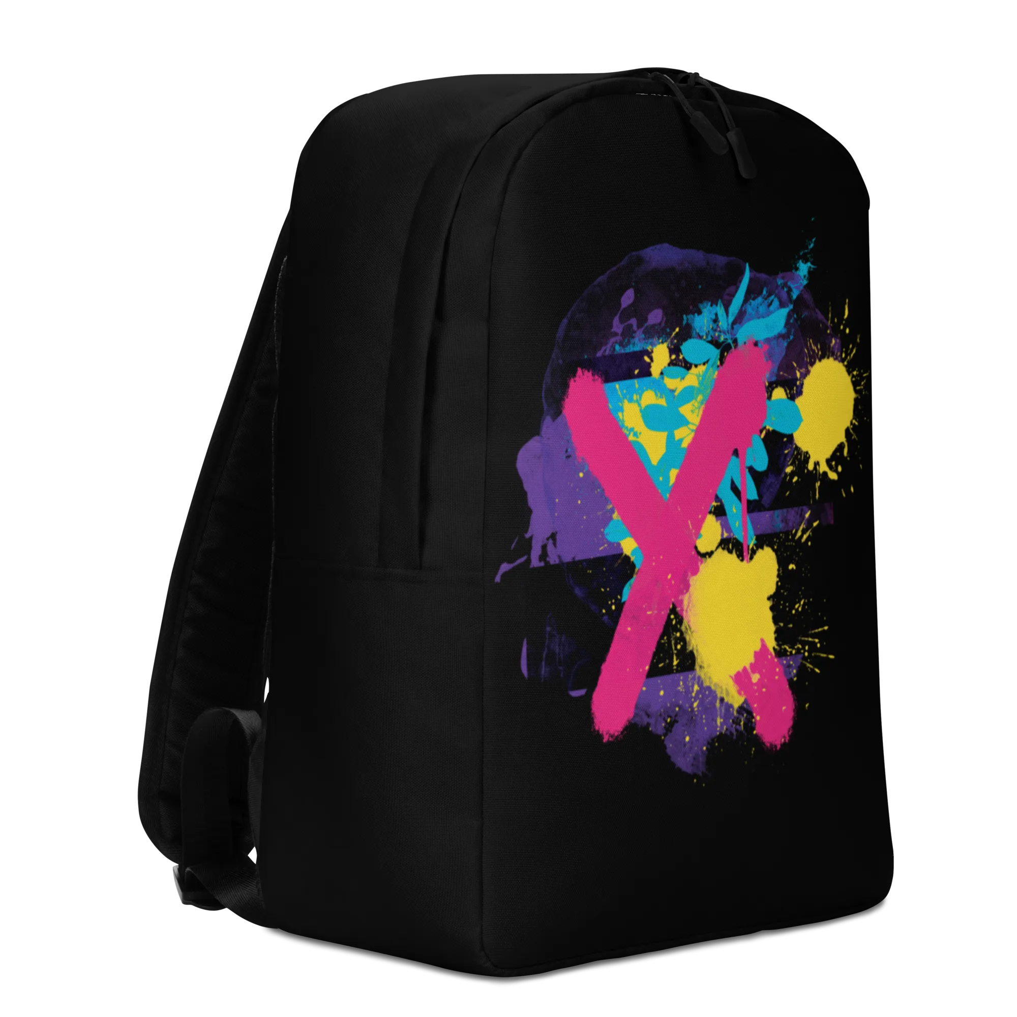 Abstract Series 01 Minimalist Backpack Black