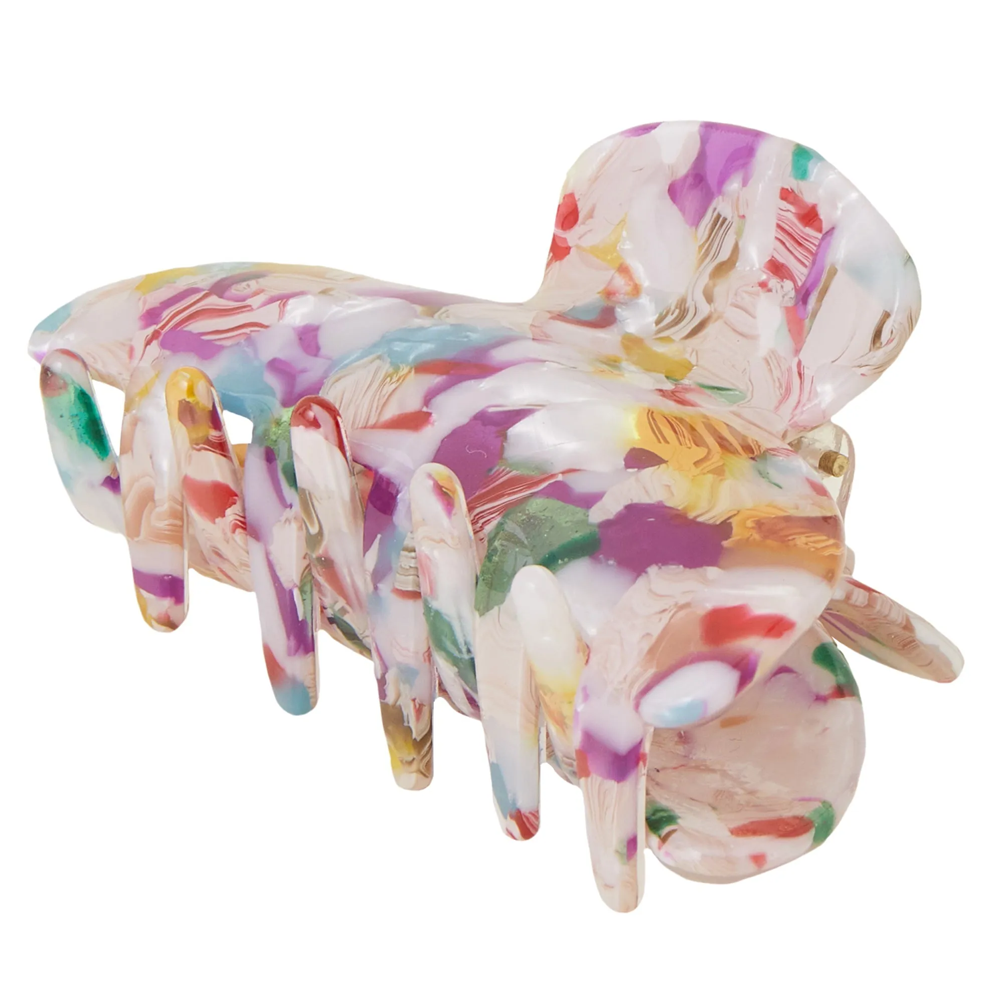 Accessorize London  Multi Marbled Resin Claw Clip