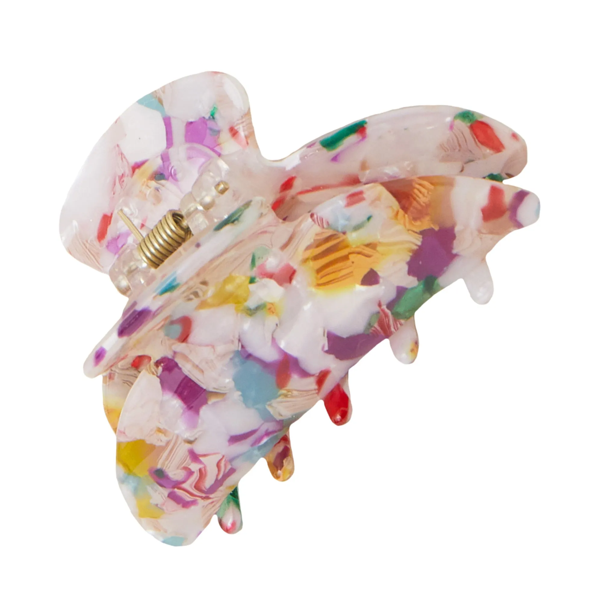 Accessorize London  Multi Marbled Resin Claw Clip