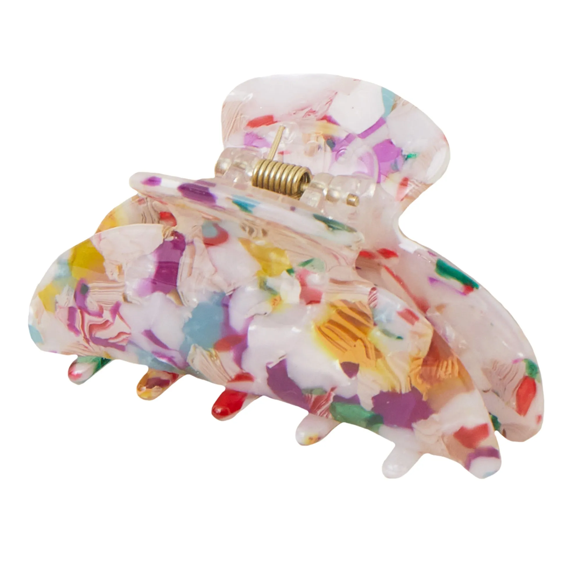 Accessorize London  Multi Marbled Resin Claw Clip