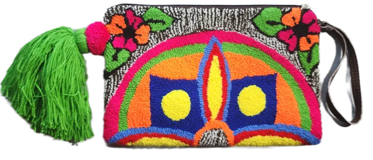 Adrianna Handmade Wayuu Punch-needle Clutch