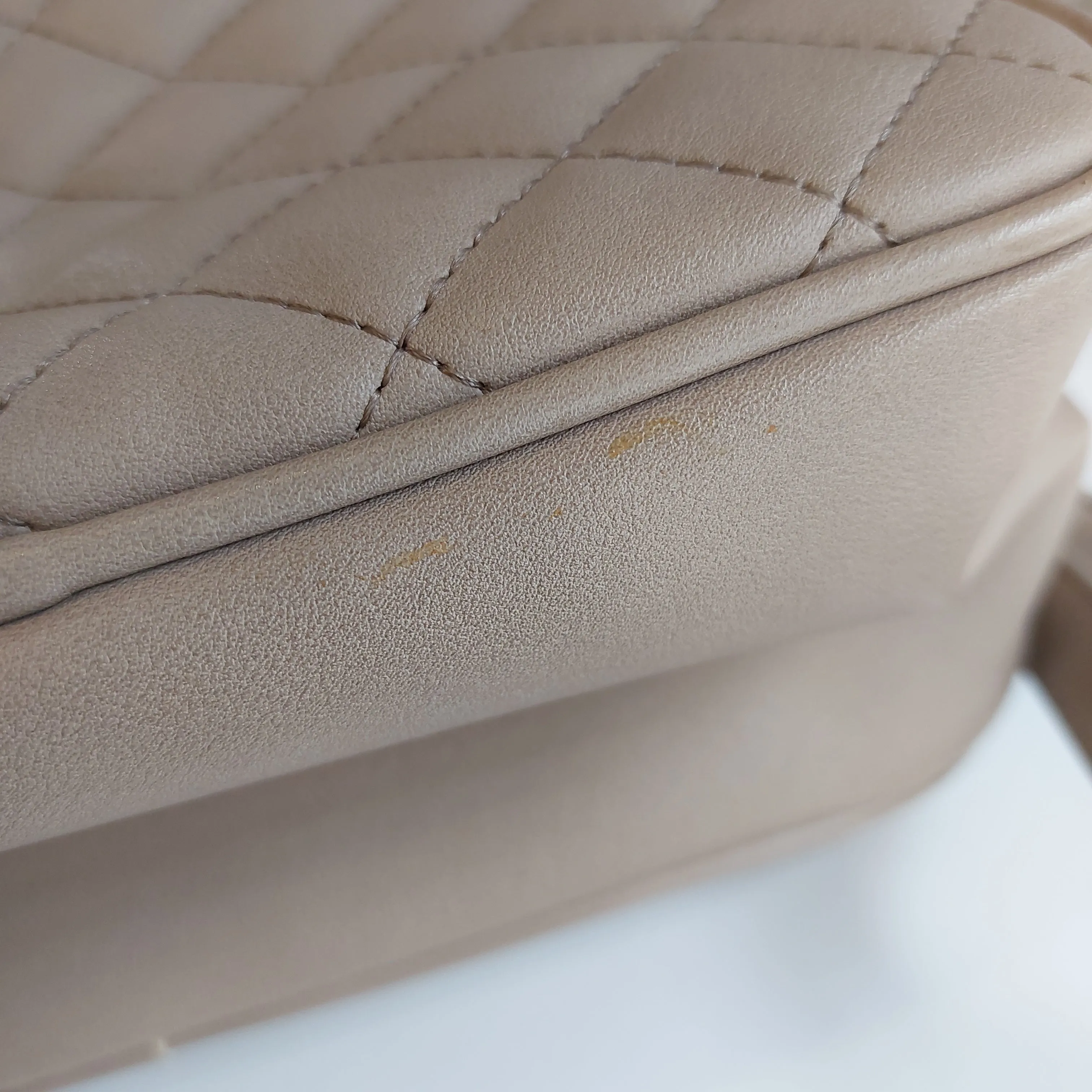 ALDO Taupe Quilted Leatherette Backpack | Gently Used |