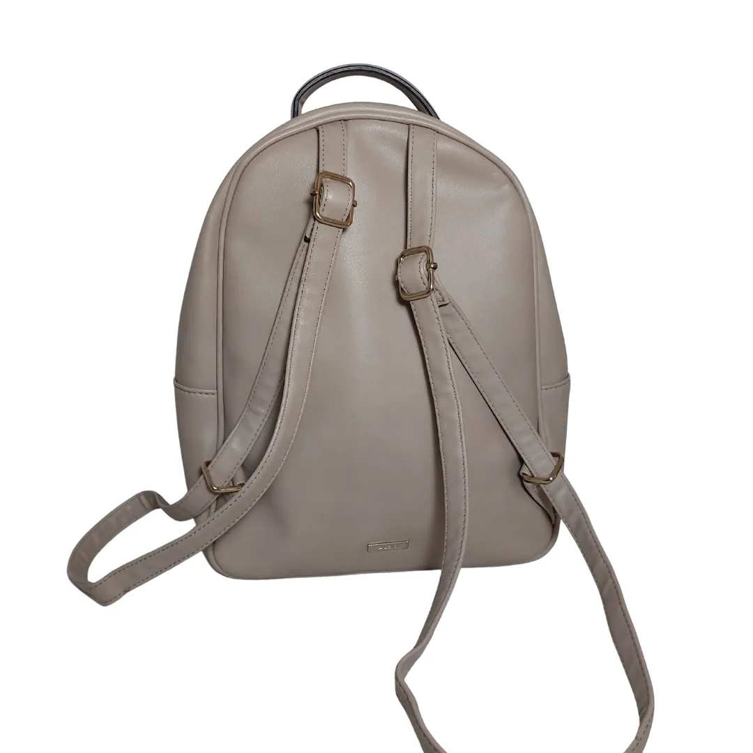 ALDO Taupe Quilted Leatherette Backpack | Gently Used |