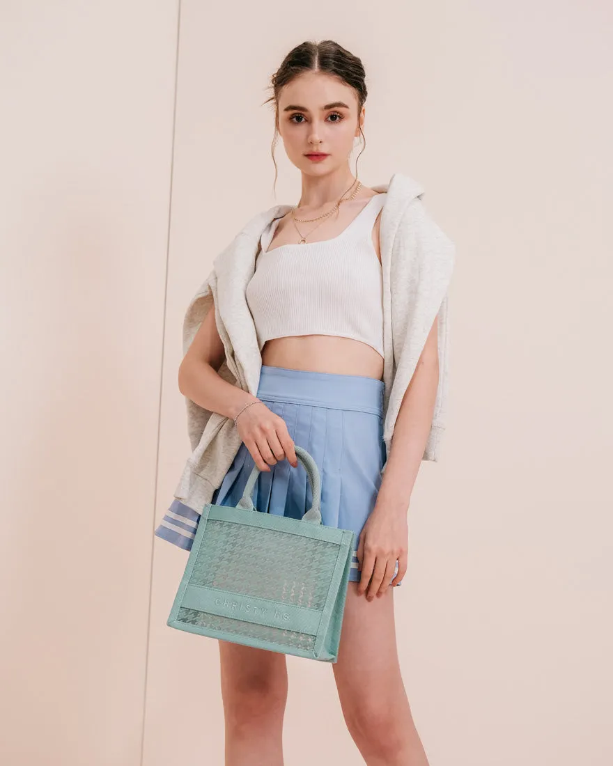 Alyssa Houndstooth Tote Bag