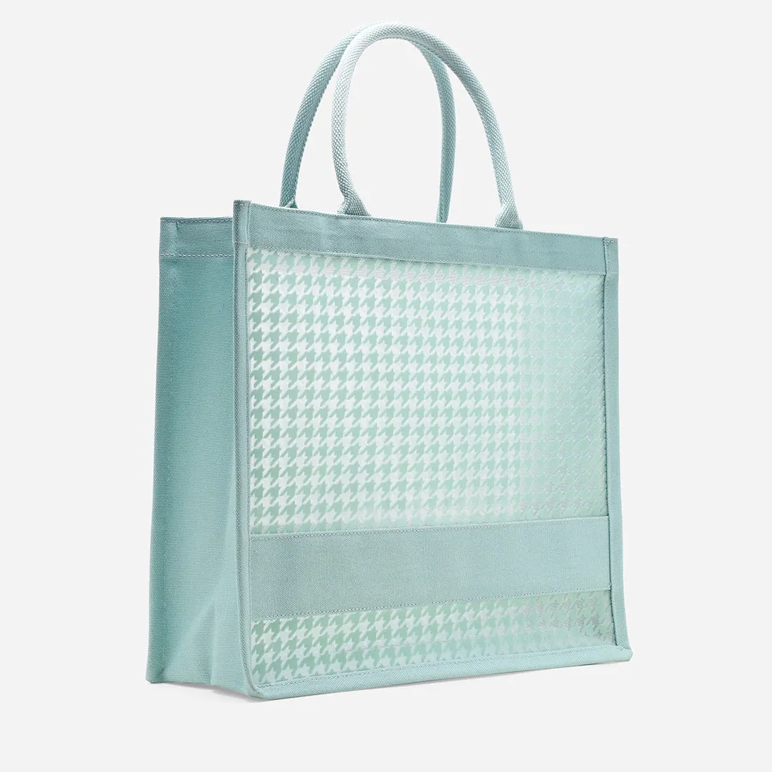 Alyssa Houndstooth Tote Bag