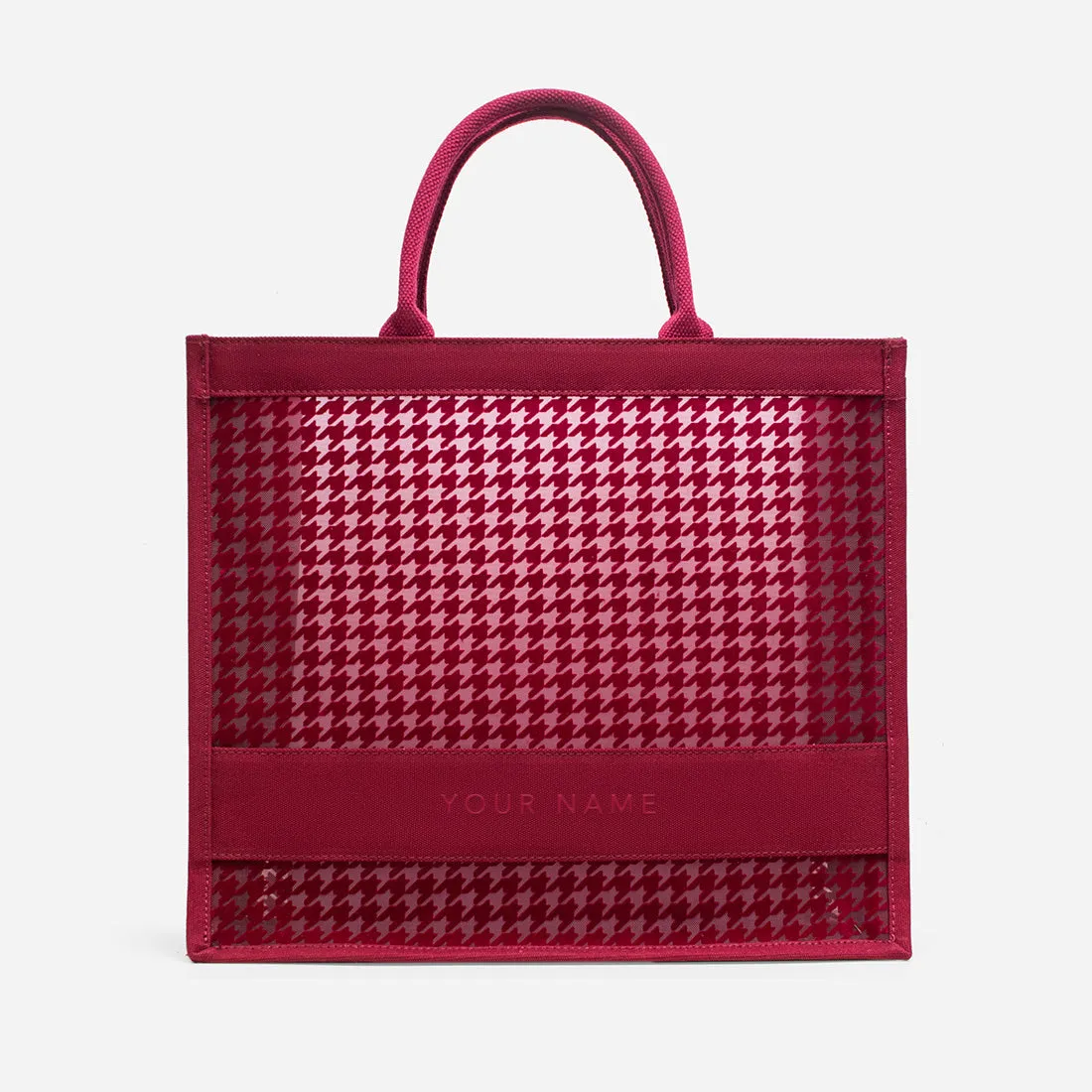 Alyssa Houndstooth Tote Bag