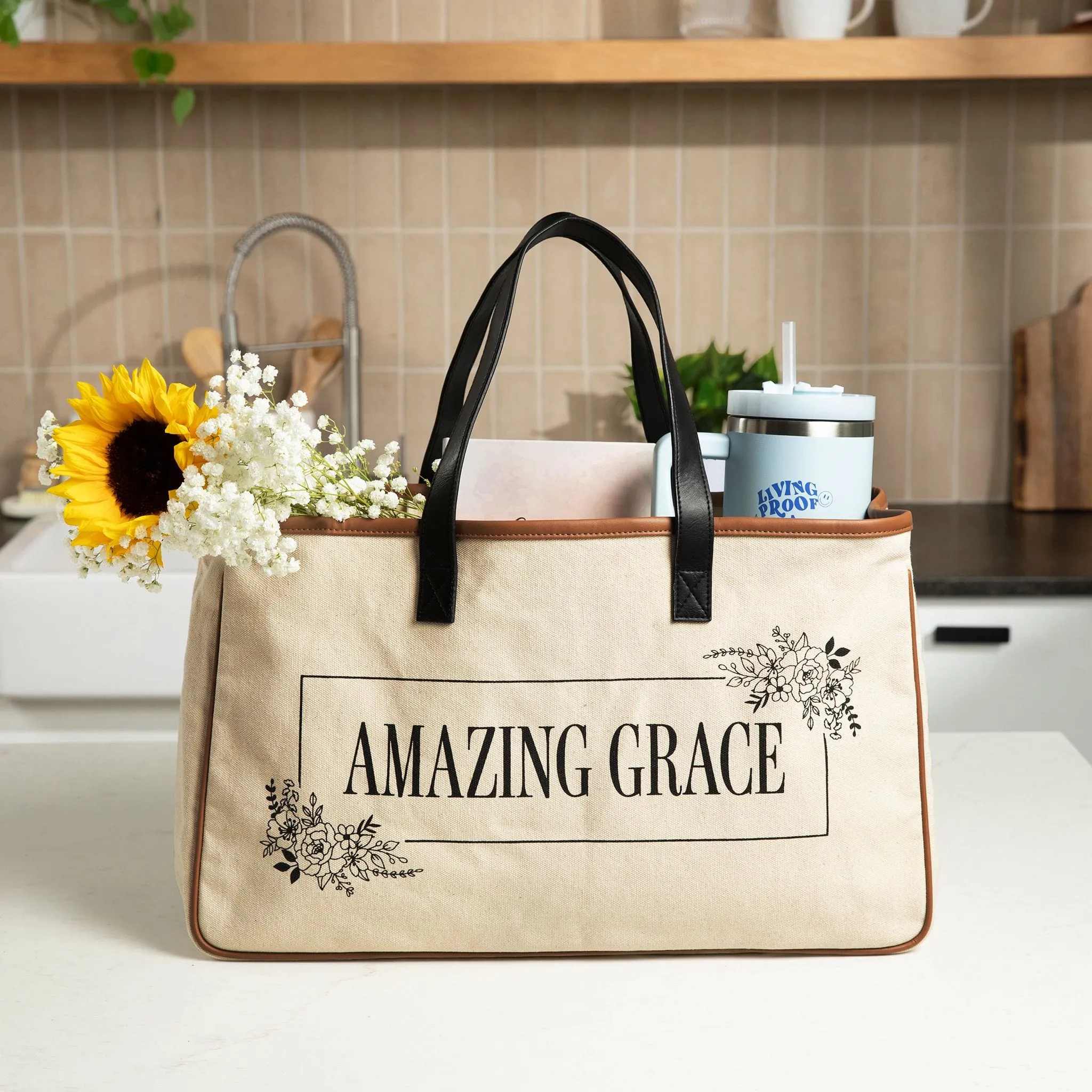 Amazing Grace Canvas Tote Bag