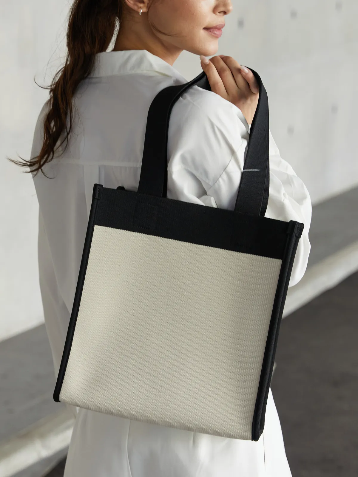 ANEW Tote Bag - Cream Black