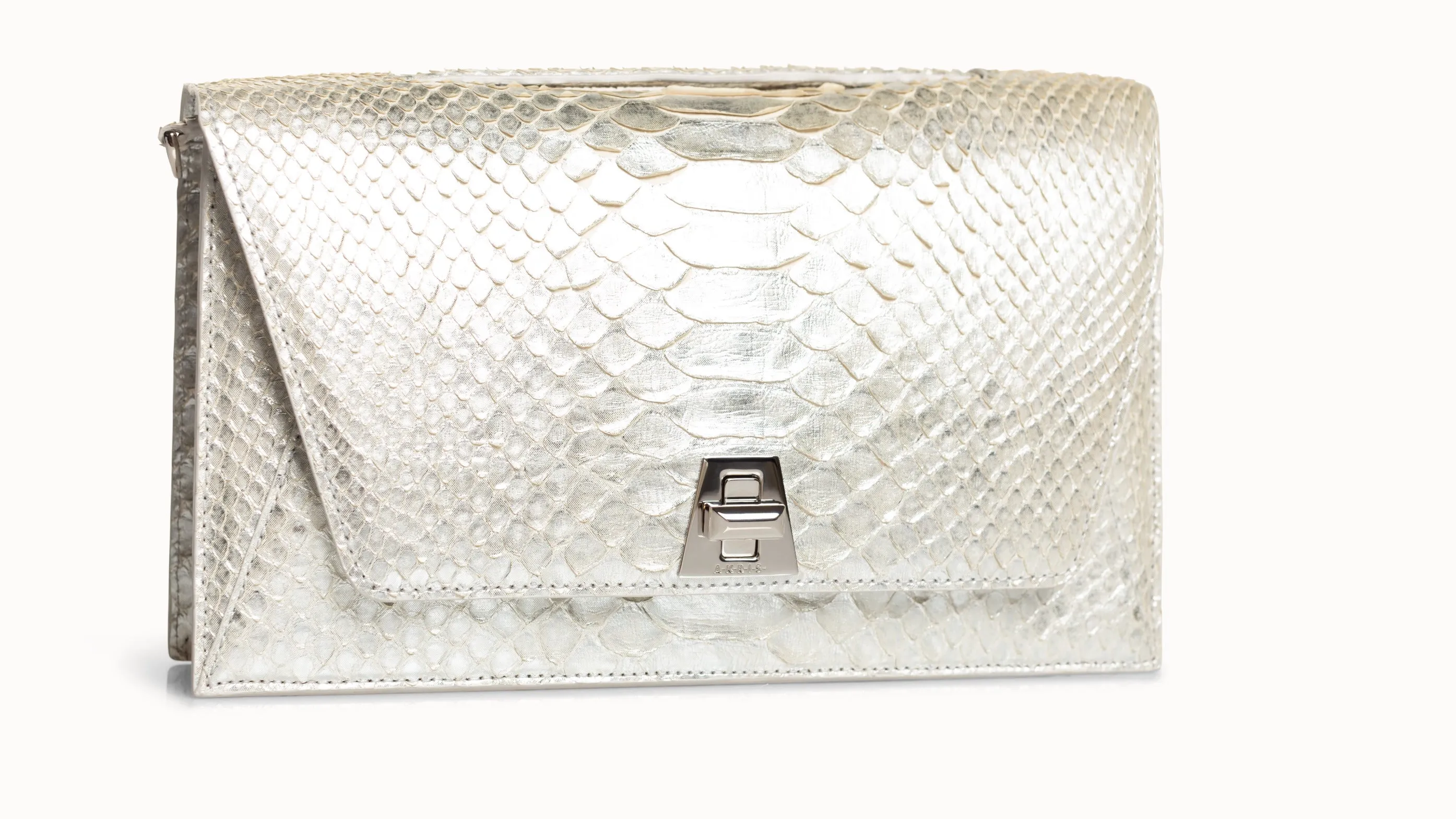 Anouk Crossbody City Bag in Python Leather