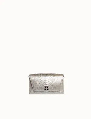 Anouk Crossbody City Bag in Python Leather