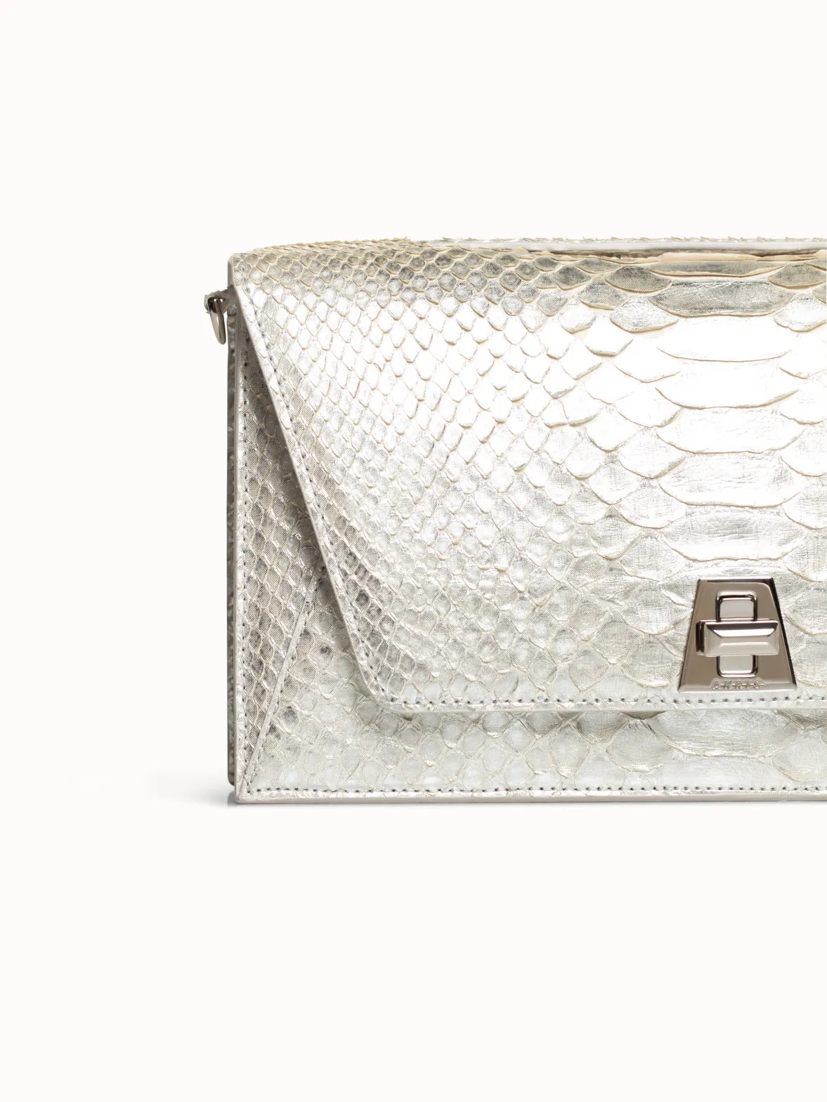 Anouk Crossbody City Bag in Python Leather