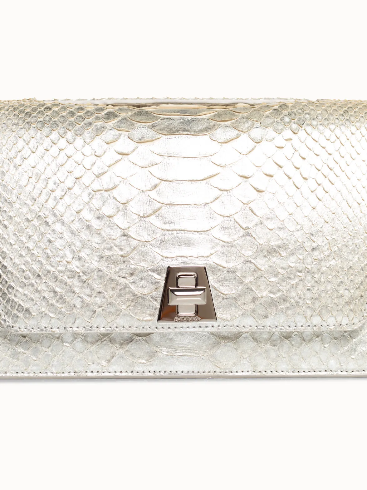 Anouk Crossbody City Bag in Python Leather