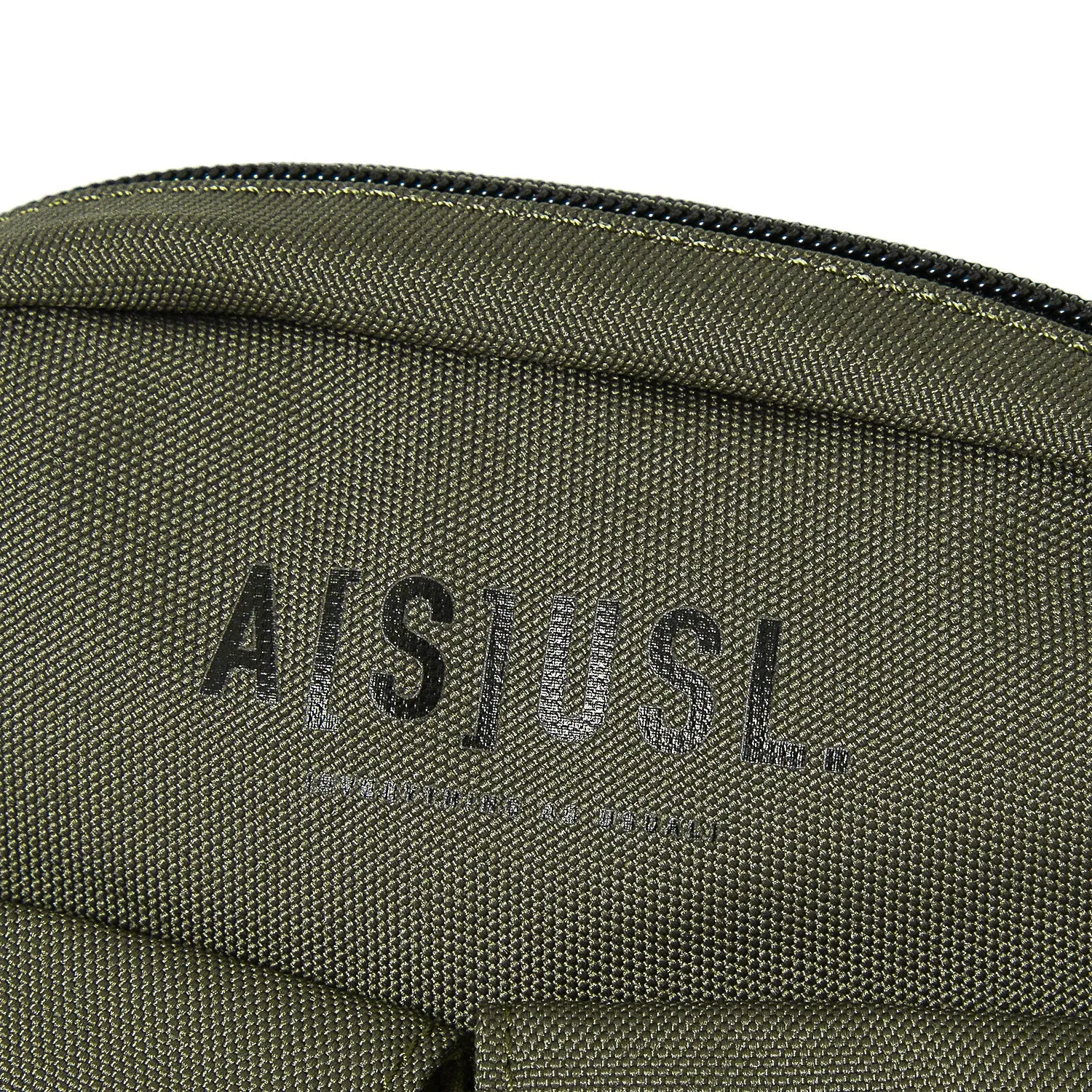 A[S]USL ASUSL LOGO MULTI POCKET SHOULDER BAG-OLIVE