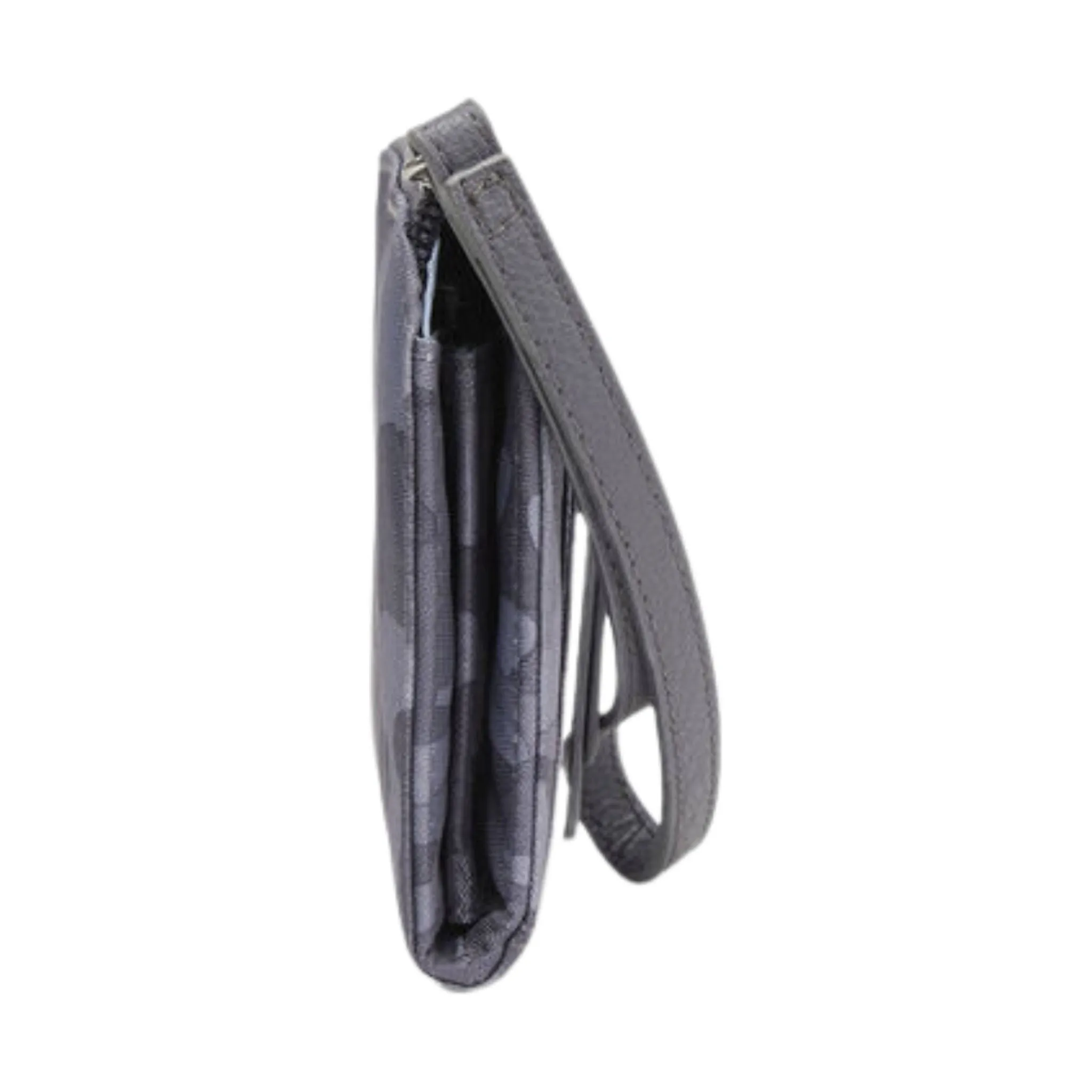 Baggallini Zip Around RFID Wallet - Grey Camo