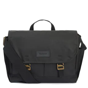 Barbour Essential Wax Messenger Bag Classic Black