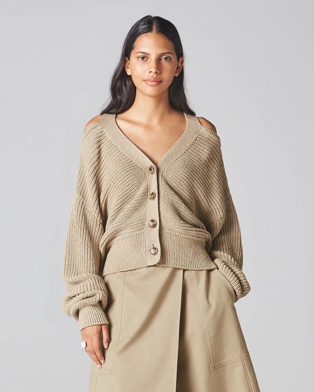 Beige Sora Cardigan