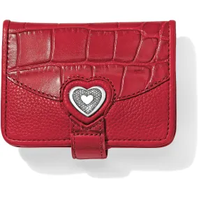 Bellissimo Heart Small Wallet in Lipstick