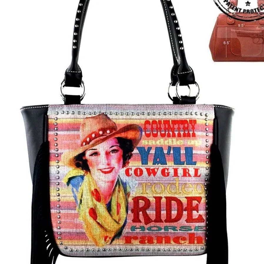 Black Vintage Cowgirl purse