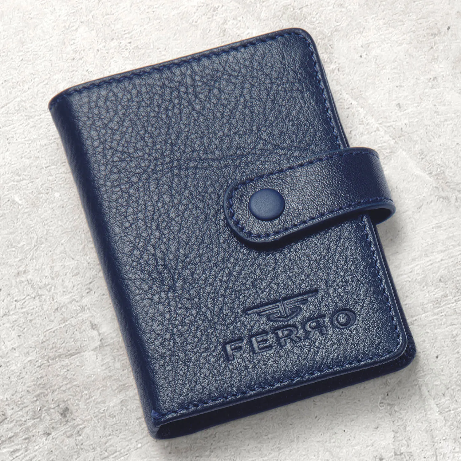 Blue Leather Wallet