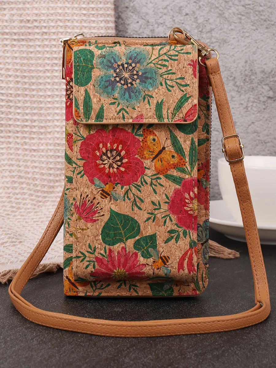 Bohemia Flower Multifunction Mobile Phone Bag Wallet