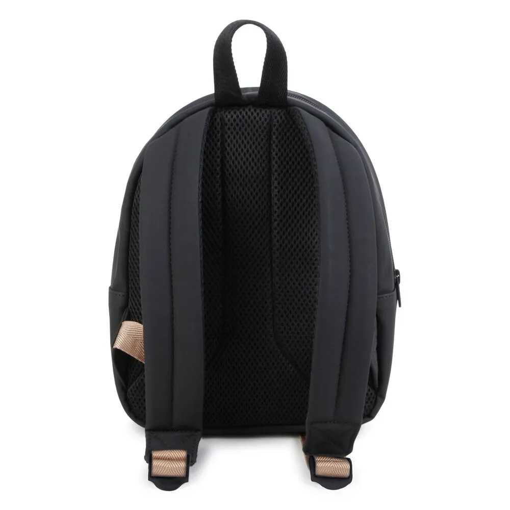 Boss Bag Backpack Logo Lined Brown-Black