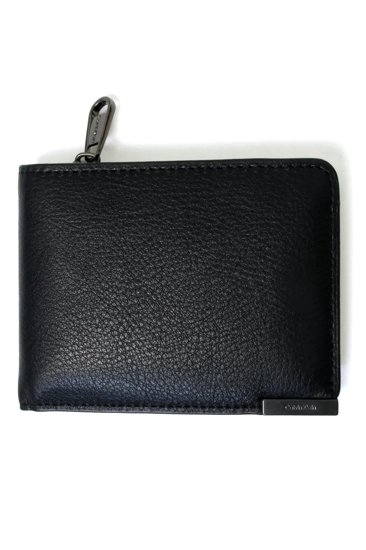 Calvin Klein Modern Plaque Zip Bifold Wallet