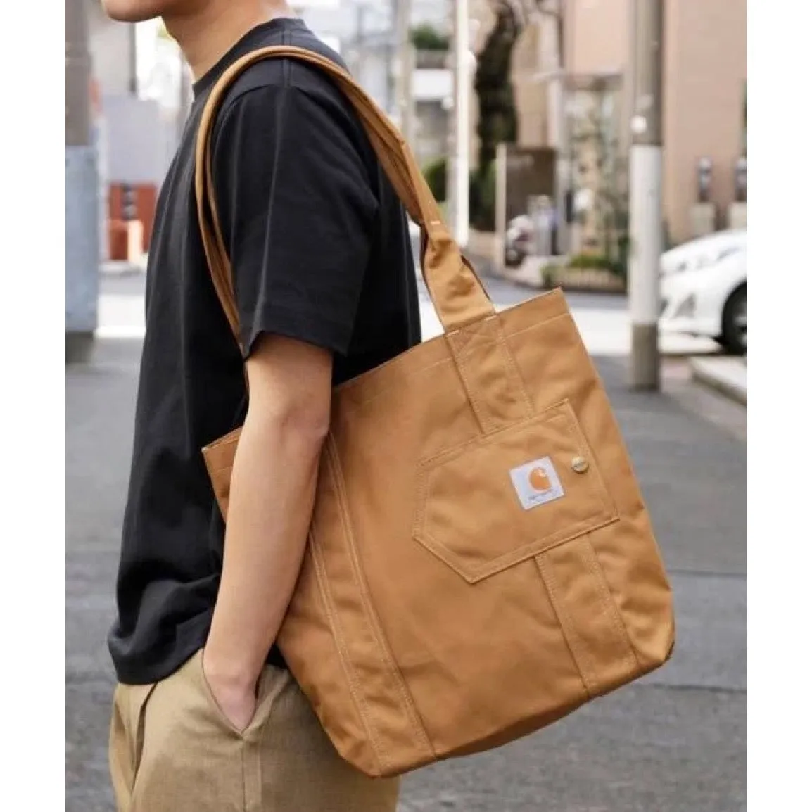 Carhartt Signature Essentials Tote Bag Brown