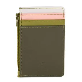 Credit Card Holder With Coin Purse - Olive