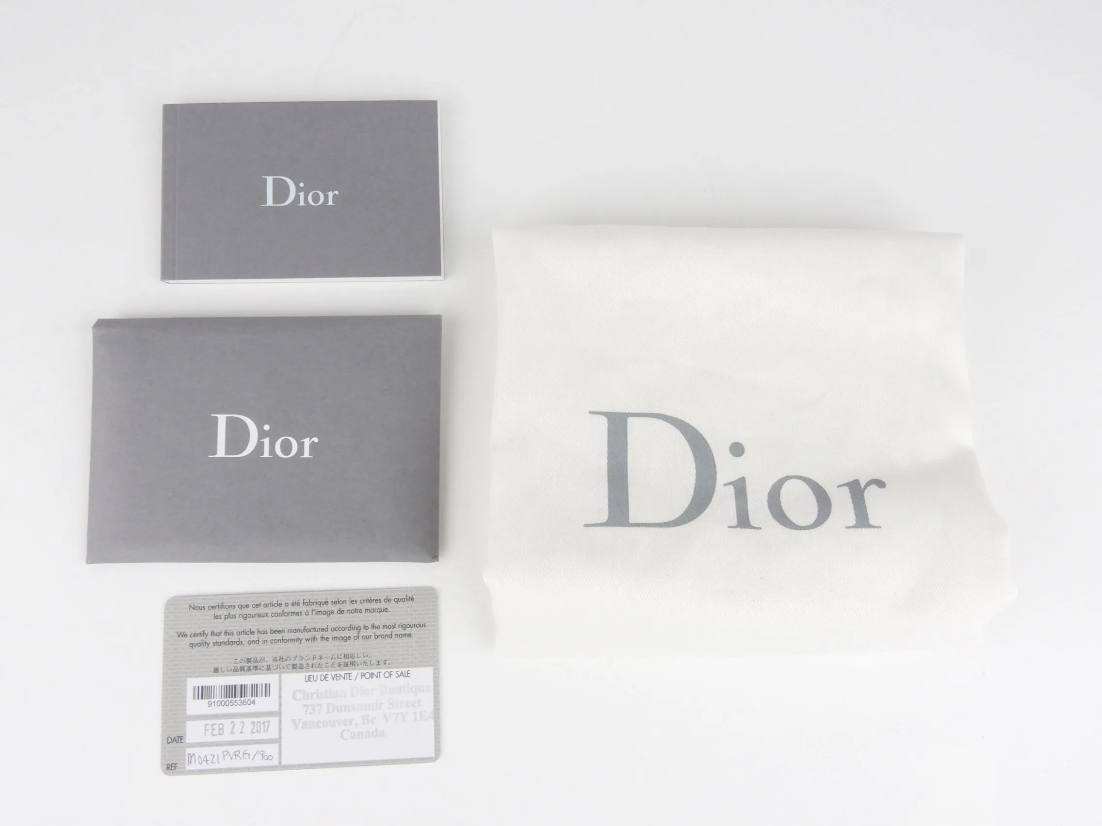 Dior Black Grained Leather Diorama Chain Flap Bag