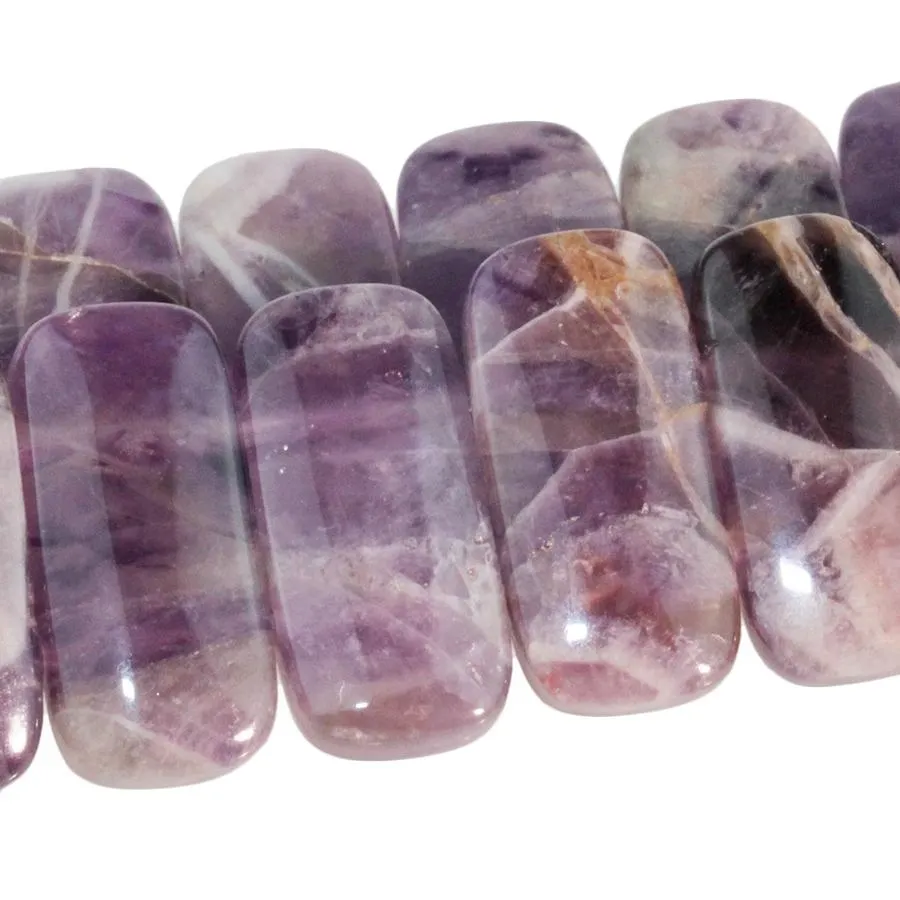 Dog Teeth Amethyst 10x20 Double Drill 8-Inch