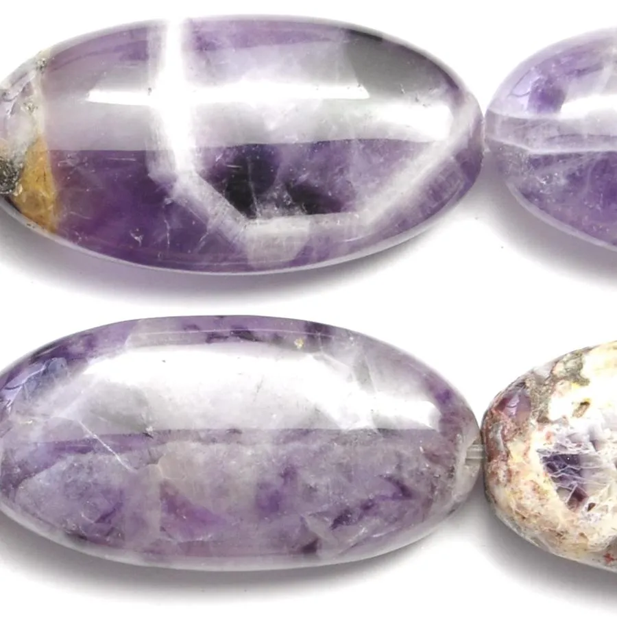 Dog Teeth Amethyst 15x30 Oval 8-Inch