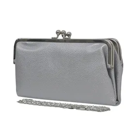 Double Frame Silver NGIL Vintage Style Wallet