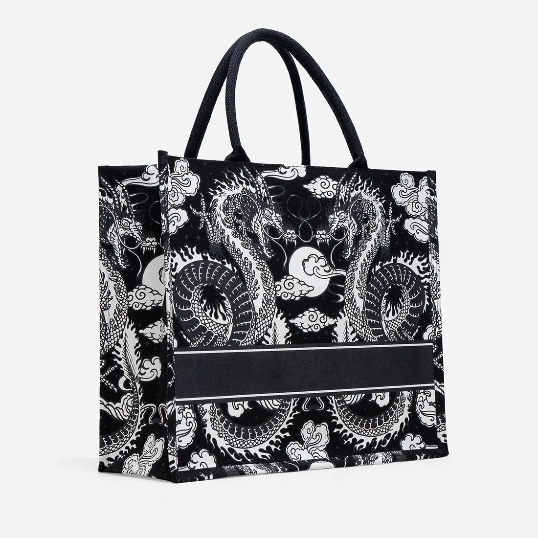 Dragon Large Canvas Tote Bag