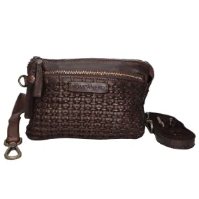 Dune Crossbody Genuine Leather Bag - Brown