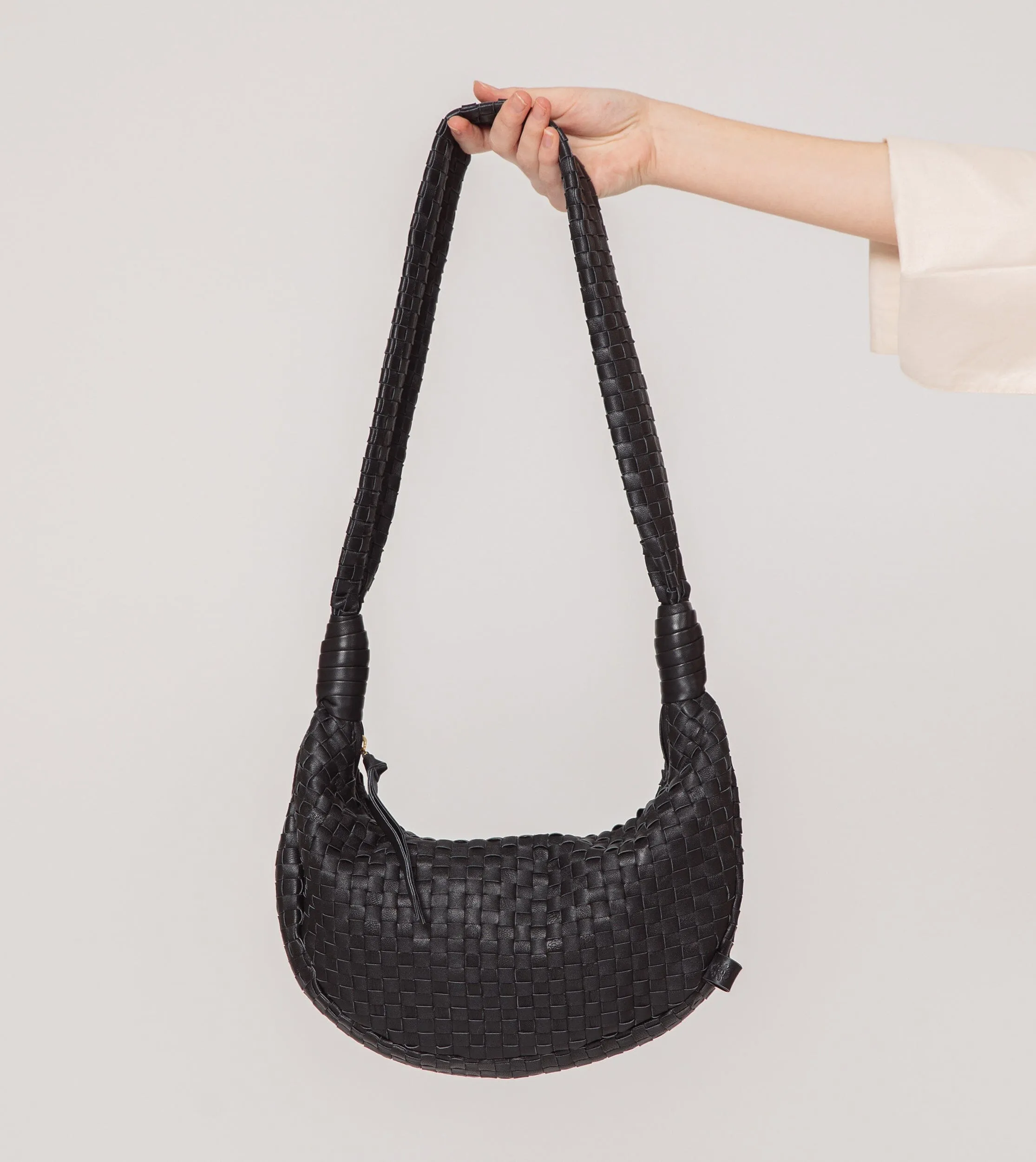 Dylan Woven Handbag | Black