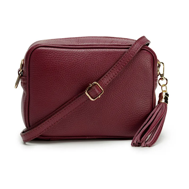 Elie Beaumont Crossbody Handbag - Wine