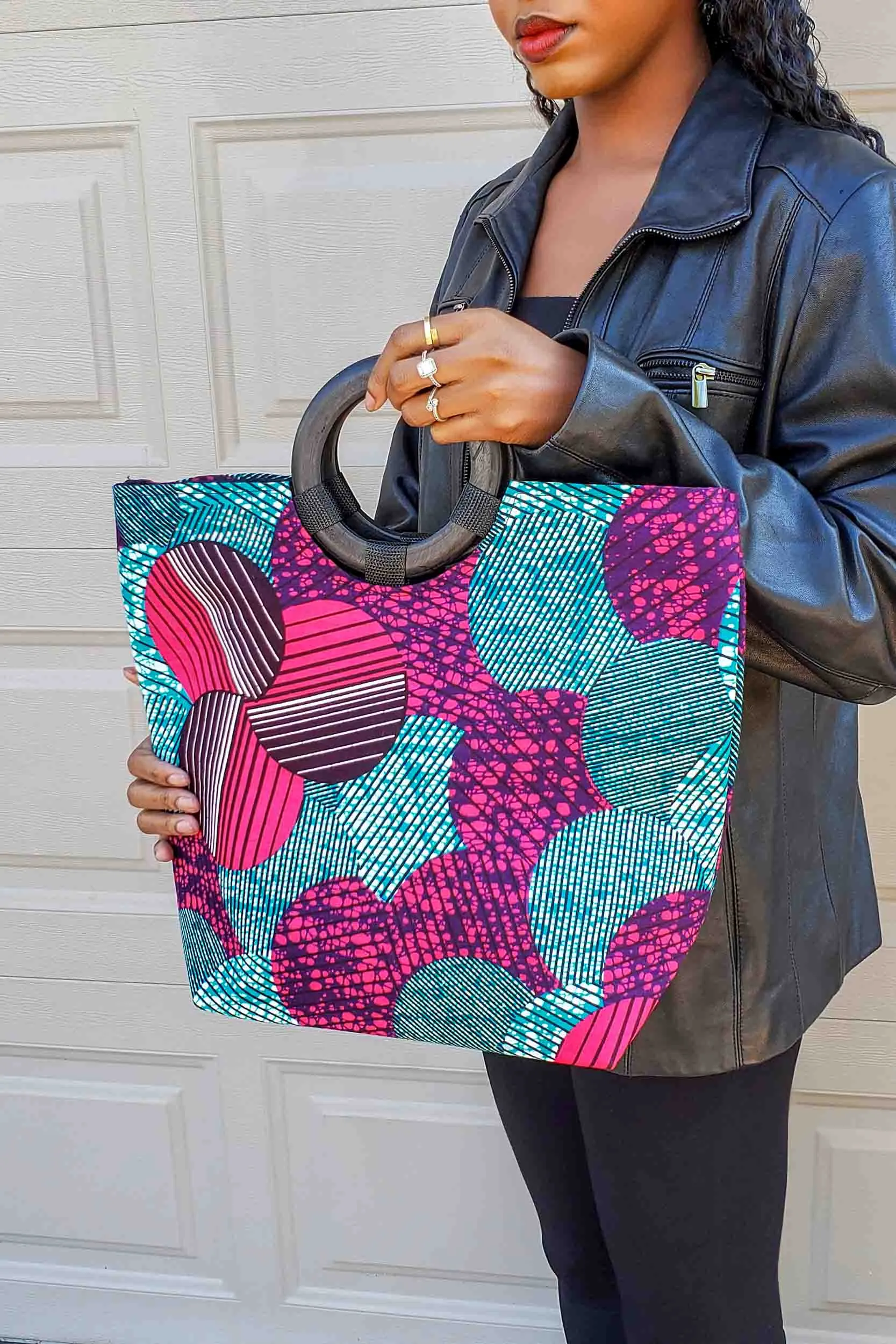 Ema African Print Tote Bag