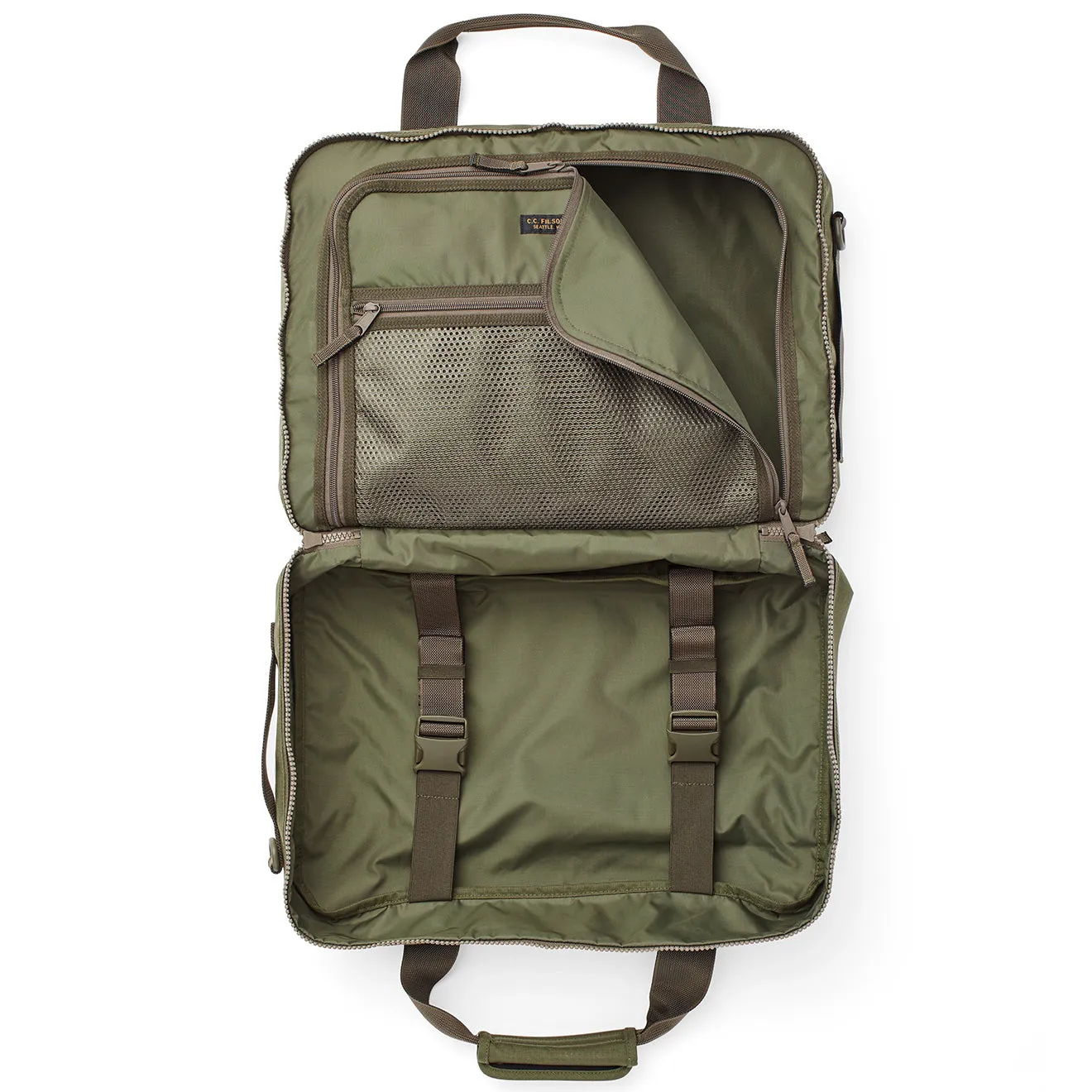 Filson Ripstop Nylon Pullman Surplus Green