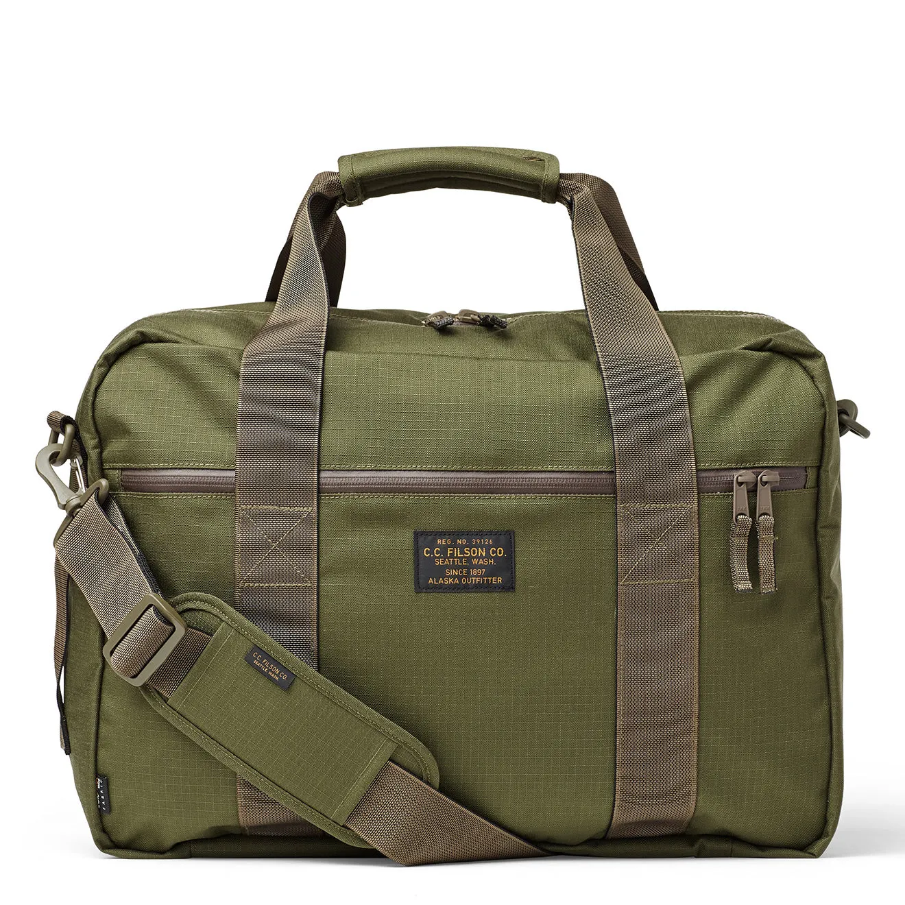 Filson Ripstop Nylon Pullman Surplus Green