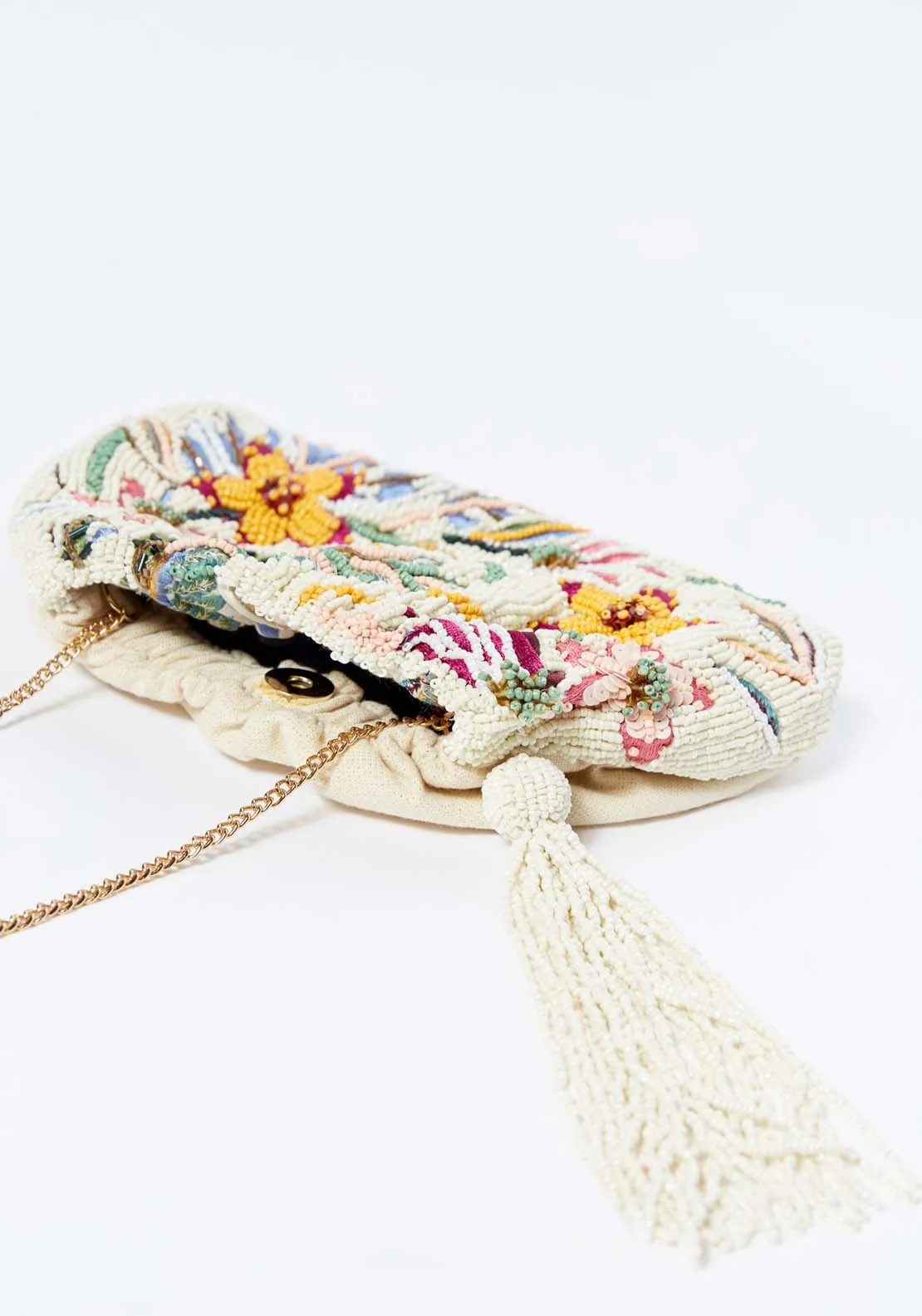 Flowers beaded bag