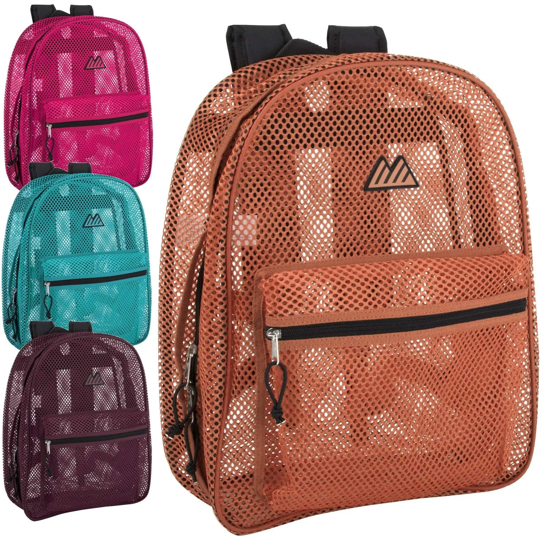 Girl's Premium Quality Mesh 17 Inch Backpack For Travel Work Vacation Gym Lot