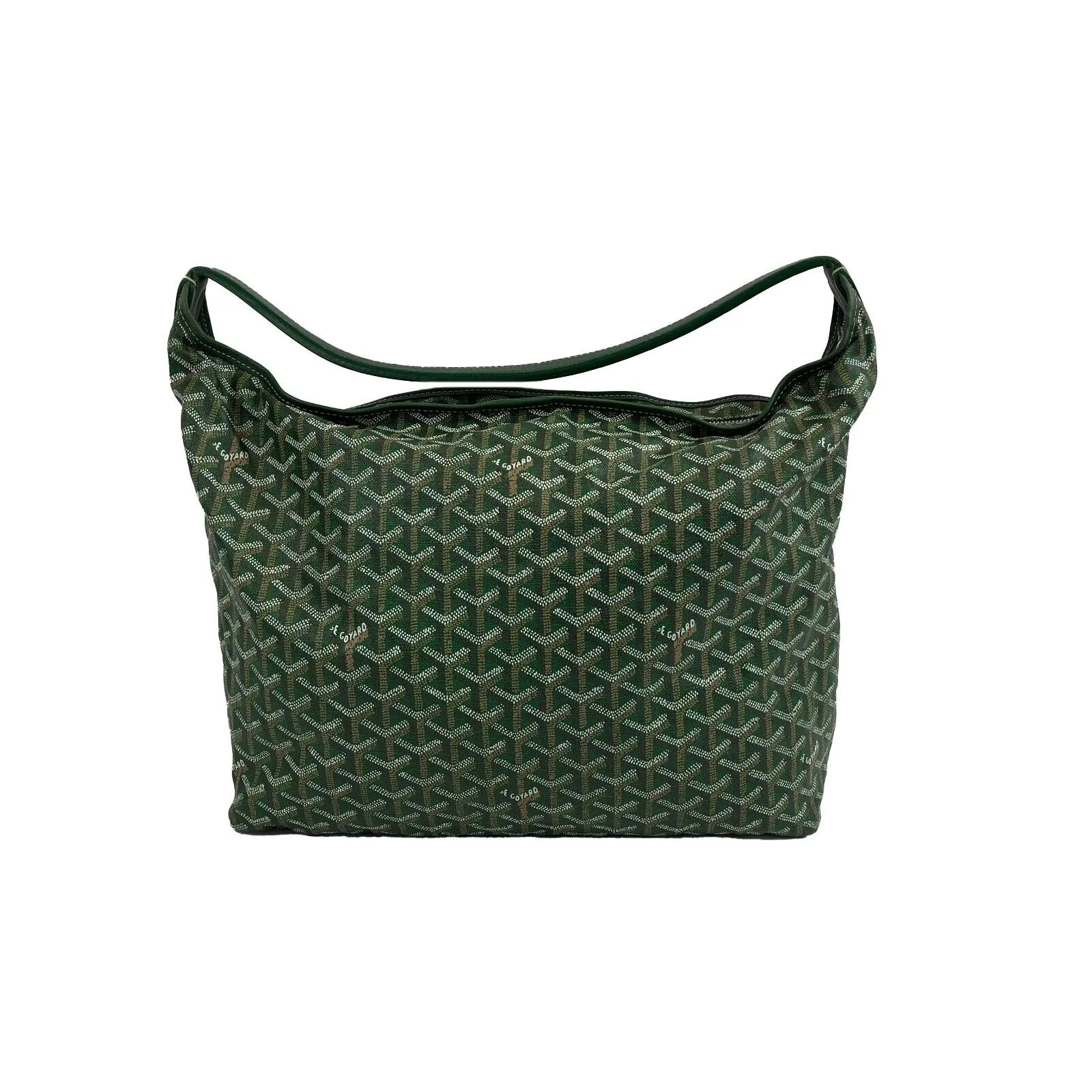 Goyard - Excellent - Goyardine Fidji Zip Hobo Green Shoulder Bag