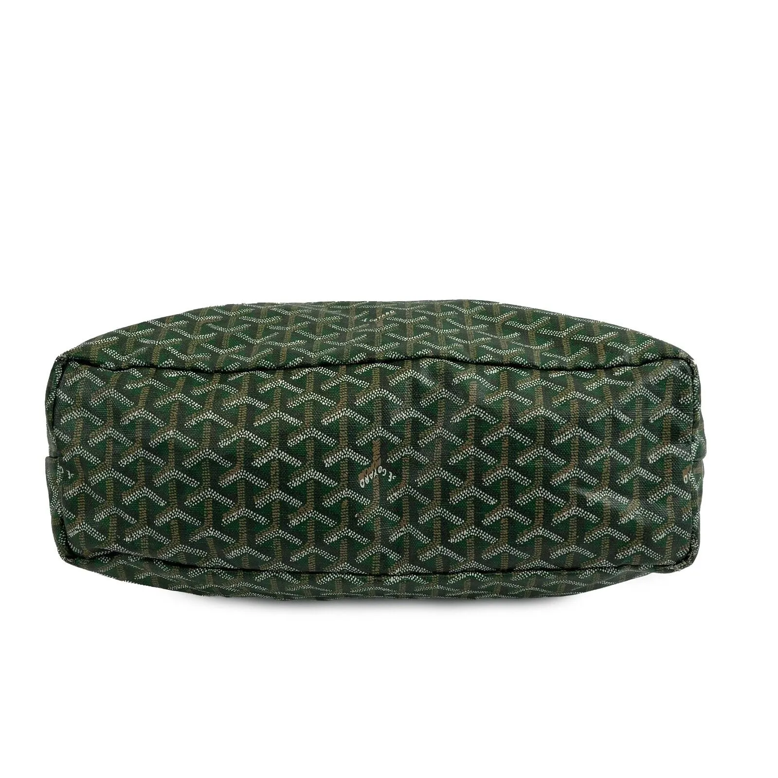 Goyard - Excellent - Goyardine Fidji Zip Hobo Green Shoulder Bag