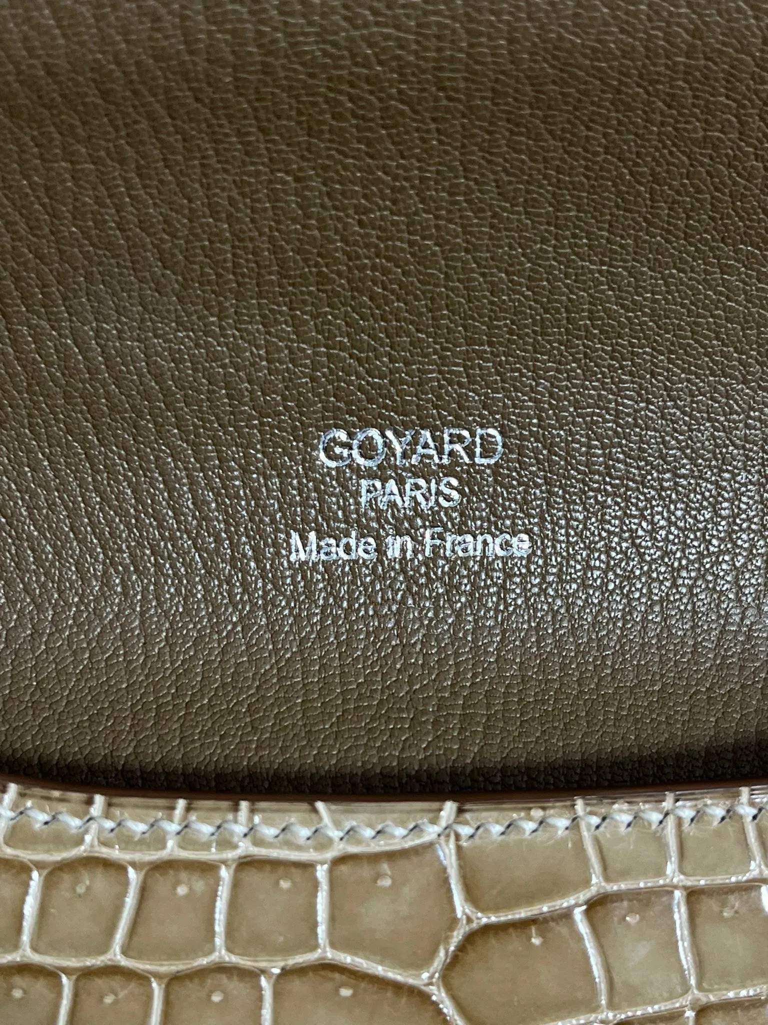 Goyard Monte Carlo Crocodile Skin Clutch Bag - Special Order